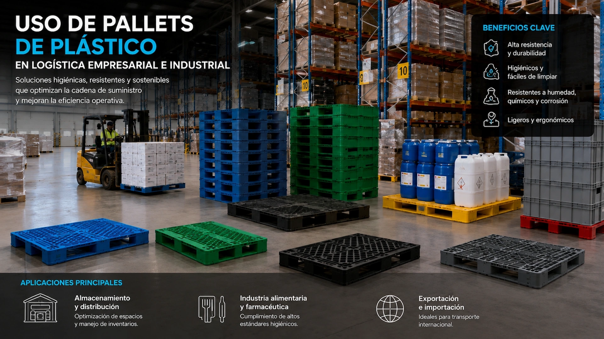 Usos de pallets plásticos ampliado